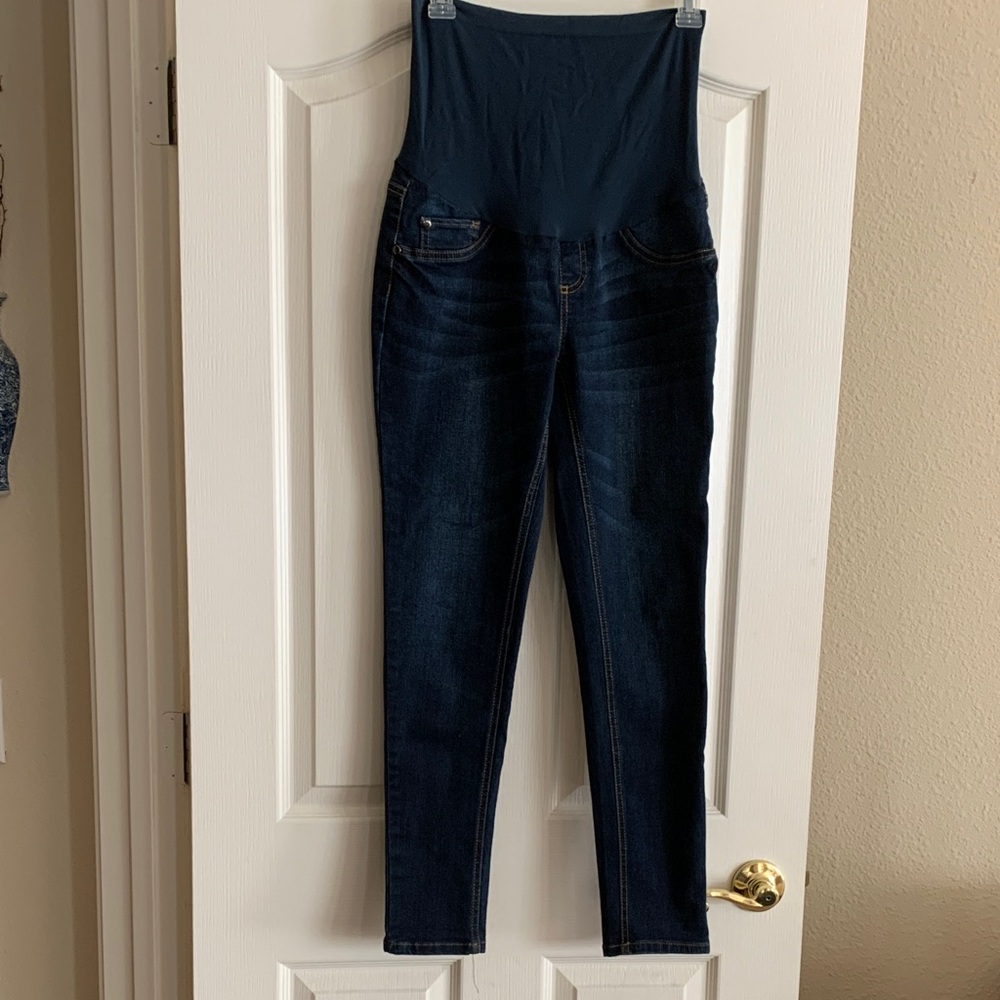 Motherhood Maternity Dark Blue Denim Maternity Jeans